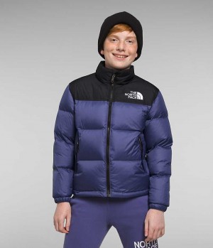 The North Face 1996 Retro Nuptse Dunjakke Drenge Blå | DK UJWXK