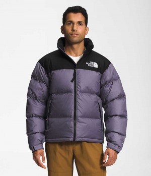 The North Face 1996 Retro Nuptse Dunjakke Herre Lilla Sort | DK WXLJD