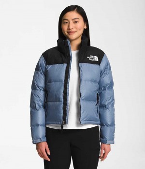 The North Face 1996 Retro Nuptse Dunjakke Dame Blå | DK JQGKE