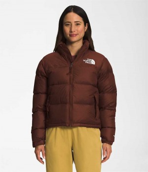 The North Face 1996 Retro Nuptse Dunjakke Dame Bordeaux | DANMARK IHCZV