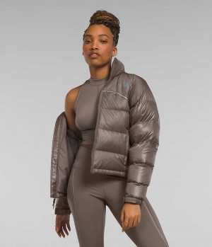 The North Face 2000 Retro Nuptse Dunjakke Dame Brune | DANMARK OTHRN