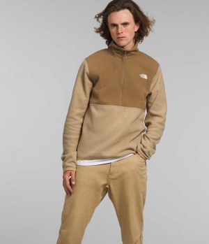 The North Face Alpine Polartec® 100 ½-Zip Pullover Herre Khaki Brune | DK PKZUF