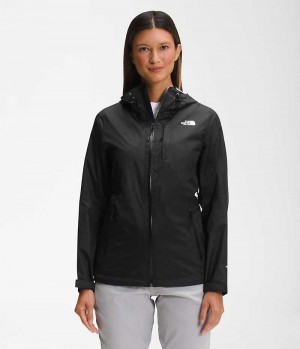 The North Face Alta Vista Regnjakke Dame Sort | DK PFYVQ