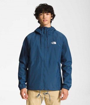 The North Face Antora Hoodie Regnjakke Herre Blå | DANMARK MFDSB