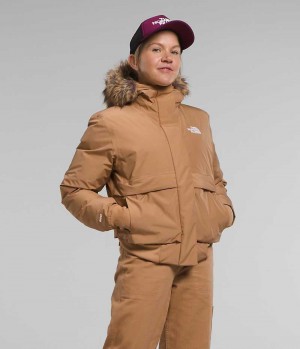 The North Face Arctic Bomberjakke Dame Brune | DK FRYUA