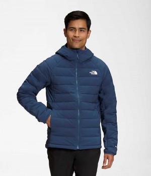 The North Face Belleview Stretch Hoodie Dunjakke Herre Blå | DK LPFZD