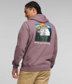 The North Face Box NSE Pullover Hættetrøje Herre Fuchsia | DK YCKXG