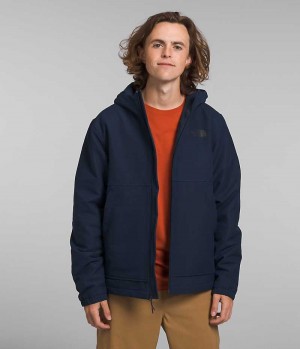 The North Face Camden Thermal Hoodie Softshell Jakke Herre Mørkeblå | DANMARK LWESD