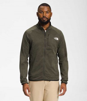 The North Face Canyonlands Full-Zip Fleece Jakker Herre Olivengrøn | DK QPTXH