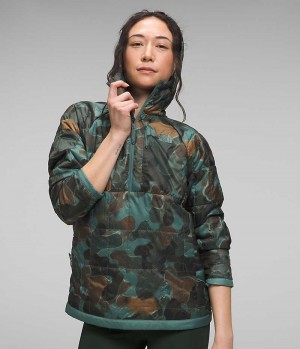 The North Face Circaloft ¼-Zip Pullover Dunjakke Dame Camo | DK RKACW