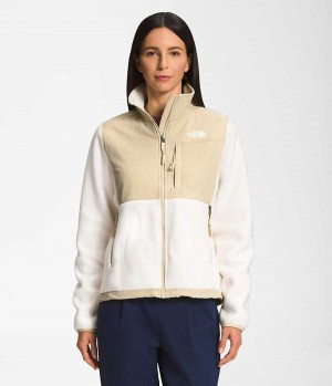 The North Face Denali Fleece Jakker Dame Hvide | DK SZCJR