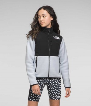 The North Face Denali Fleece Jakker Pige Sort Grå | DK VYFHQ