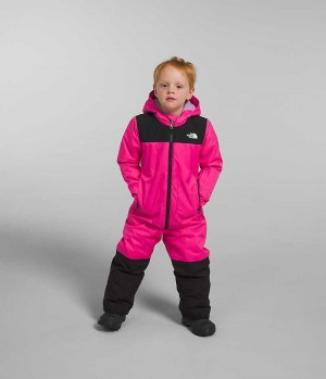 The North Face Freedom Snow Suit Dunjakke Drenge Lyserød | DANMARK KLHUM