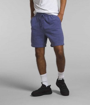 The North Face Garment Dye Fleece Shorts Herre Blå | DANMARK CZDAX