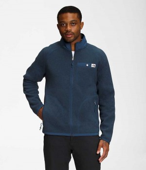 The North Face Gordon Lyons Full-Zip Fleece Jakker Herre Blå | DANMARK NTUHK