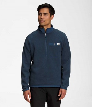 The North Face Gordon Lyons ¼-Zip Pullover Herre Blå | DK NEQMX