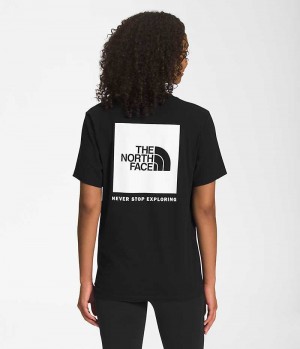 The North Face Kort Sleeve Box NSE T-Shirt Dame Sort | DK TSMIE