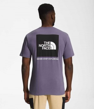 The North Face Kort Sleeve Box NSE T-Shirt Herre Lilla | DK CGQPO