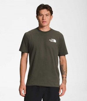 The North Face Kort Sleeve Box NSE T-Shirt Herre Olivengrøn | DK GVKYD