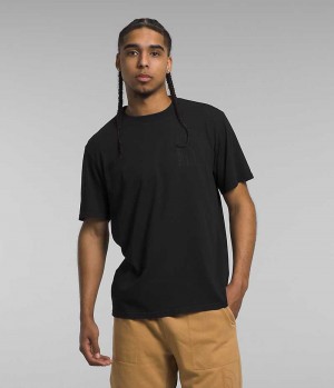 The North Face Kort Sleeve Garment Dye T-Shirt Herre Sort | DANMARK CXBFD