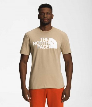 The North Face Kort Sleeve Half Dome T-Shirt Herre Khaki | DK AXMOC