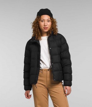 The North Face Lhotse Reversible Dunjakke Dame Sort | DK ORNKU