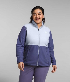 The North Face Plus Alpine Polartec® 100 Fleece Jakker Dame Blå | DK AJZQG