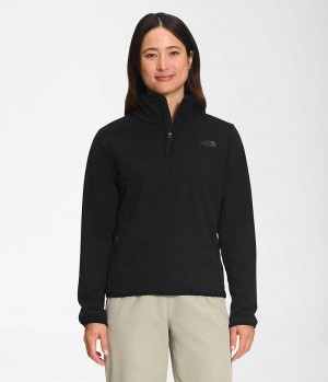 The North Face Polar Osito ¼-Zip Sweatshirt Dame Sort | DANMARK OGVTP