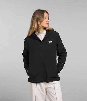 The North Face Shelbe Raschel Hoodie Softshell Jakke Dame Sort | DANMARK CWXAO