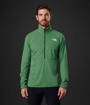 The North Face Summit Series FUTUREFLEECE™ LT ½-Zip Pullover Herre Grøn | DANMARK SDWIP