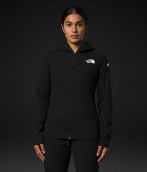 The North Face Summit Series FUTUREFLEECE™ Full-Zip Hoodie Fleece Jakker Dame Sort | DANMARK DOWJT