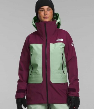 The North Face Summit Series Verbier GTX Isolerede Jakker Dame Fuchsia Mintgrønne | DK SXNRB