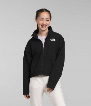 The North Face TNF™ Tech Full-Zip Fleece Jakker Pige Sort | DK ZXCHI