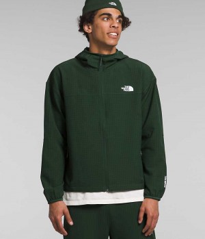 The North Face Tekware™ Grid Hoodie Fleece Jakker Herre Grøn | DK POMIH