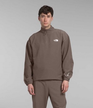 The North Face Tekware™ Grid ¼-Zip Pullover Herre Brune | DANMARK ATKDP