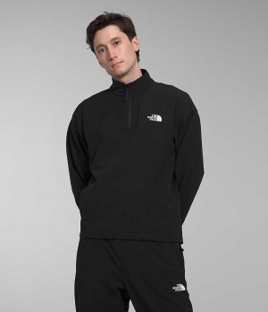 The North Face Tekware™ Grid ¼-Zip Pullover Herre Sort | DK URYOX