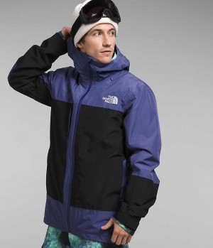 The North Face ThermoBall™ Eco Snow Triclimate® Hættejakke Herre Blå Sort | DK WSKOG