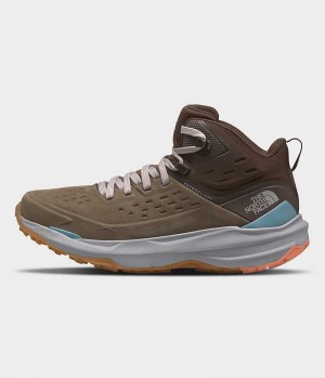 The North Face VECTIV Exploris 2 Mid FUTURELIGHT™ Læder Vandrestøvler Dame Brune | DANMARK MKPTU