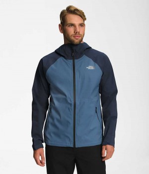 The North Face Valle Vista Stretch Regnjakke Herre Blå | DK XRQJS