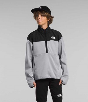 The North Face Vinter Warm ½-Zip Pullover Drenge Grå | DK PJXGZ