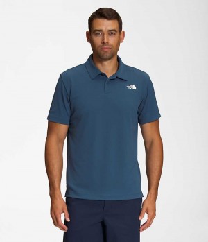 The North Face Wander Poloshirt Herre Blå | DANMARK AWZPT