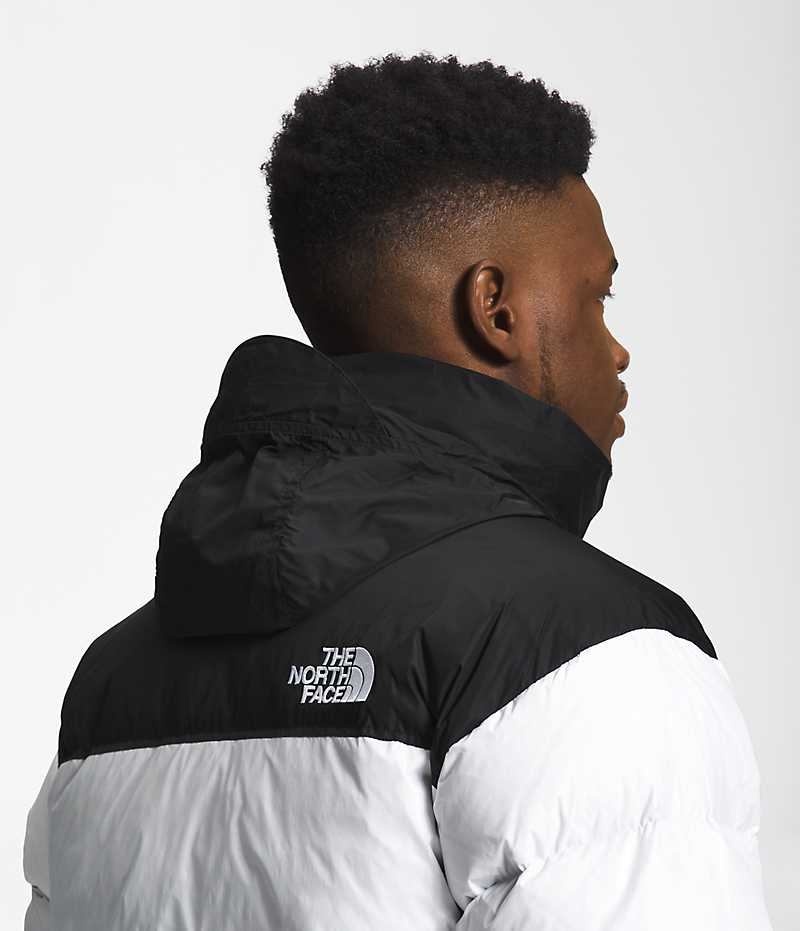 The North Face 1996 Retro Nuptse Dunjakke Herre Hvide Sort | DK SWKAD