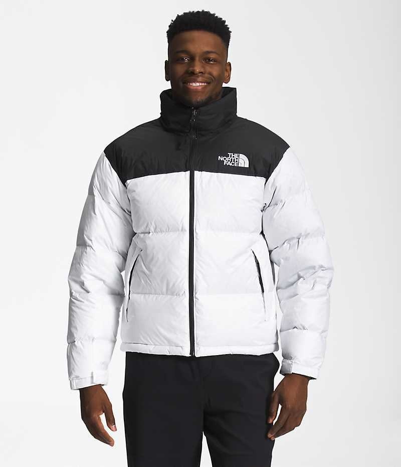 The North Face 1996 Retro Nuptse Dunjakke Herre Hvide Sort | DK SWKAD