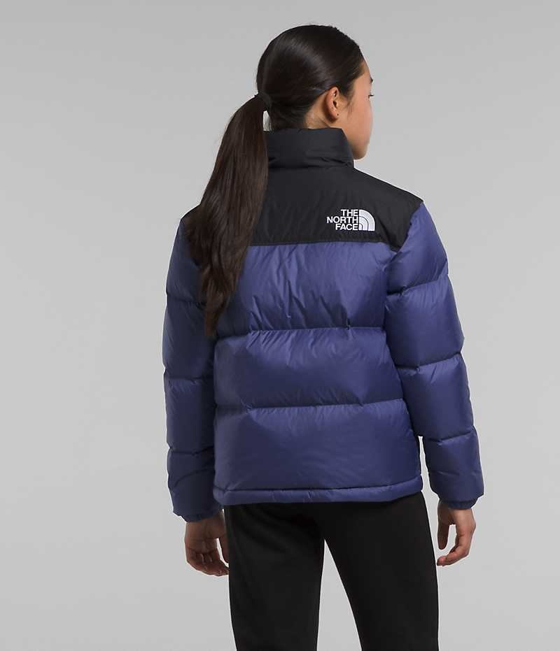 The North Face 1996 Retro Nuptse Dunjakke Pige Blå | DANMARK GUXYH