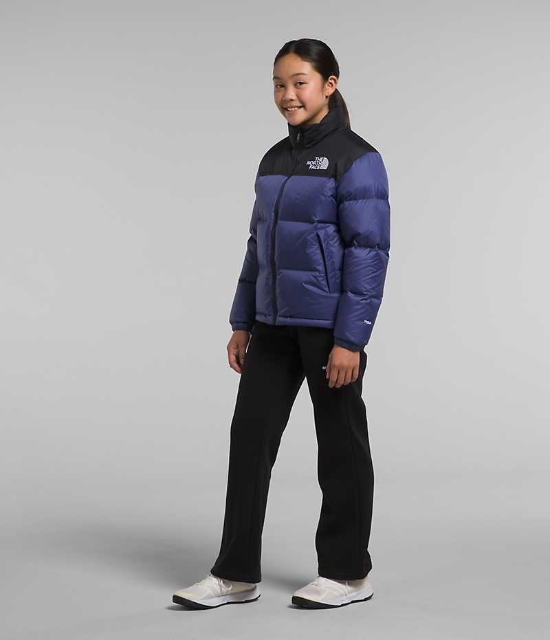 The North Face 1996 Retro Nuptse Dunjakke Pige Blå | DANMARK GUXYH