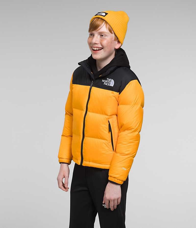 The North Face 1996 Retro Nuptse Dunjakke Drenge Guld | DK PBERL