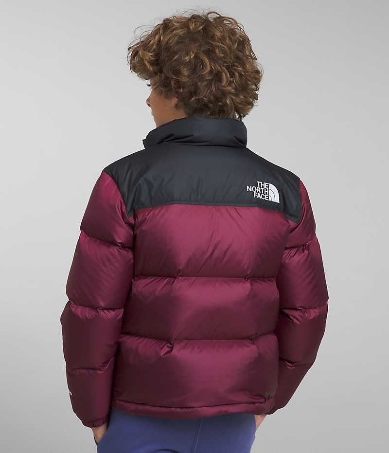 The North Face 1996 Retro Nuptse Dunjakke Drenge Bordeaux | DK WAIXG