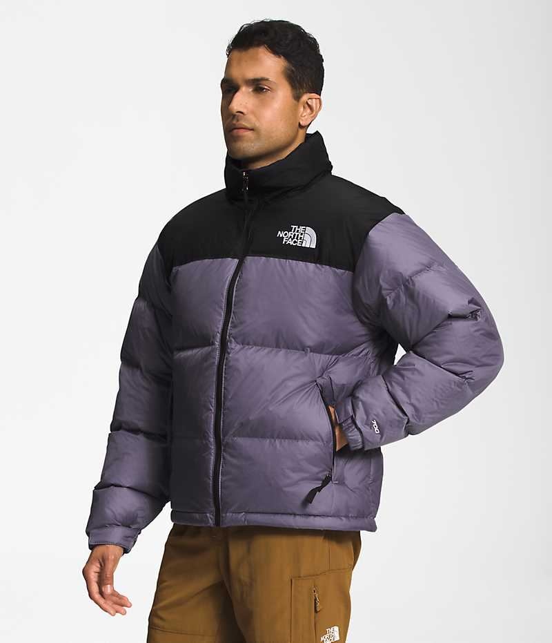 The North Face 1996 Retro Nuptse Dunjakke Herre Lilla Sort | DK WXLJD