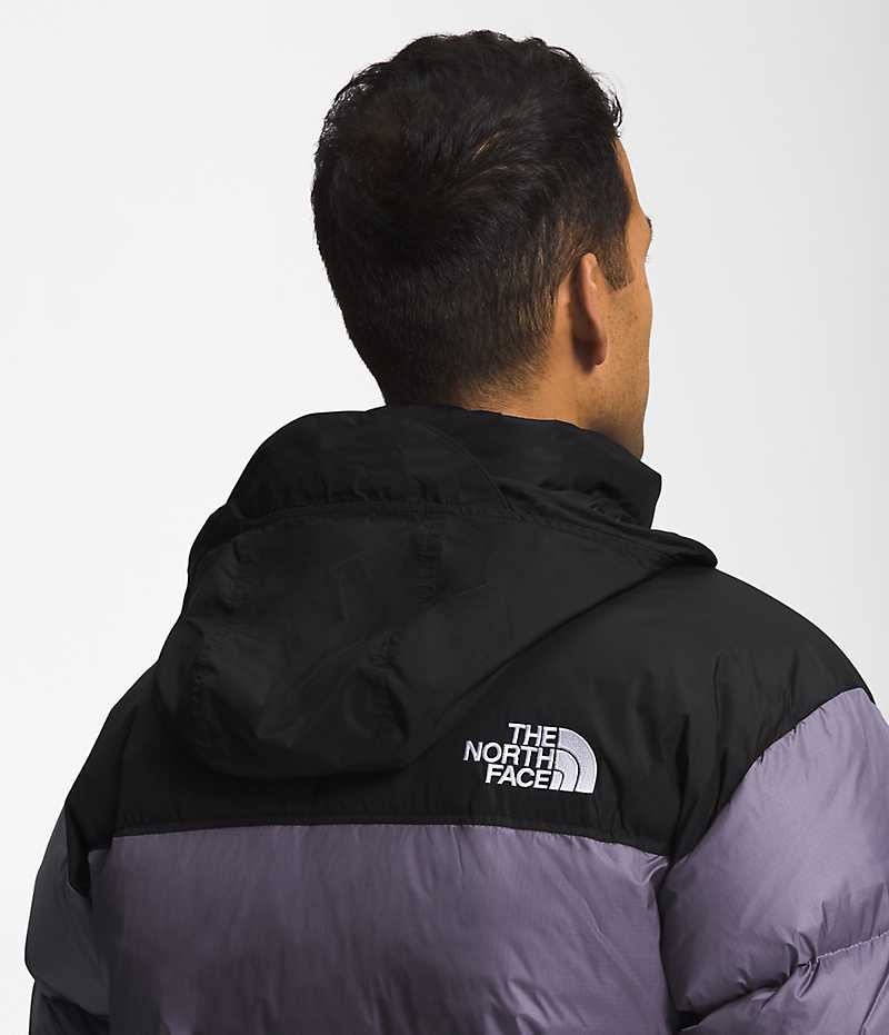 The North Face 1996 Retro Nuptse Dunjakke Herre Lilla Sort | DK WXLJD