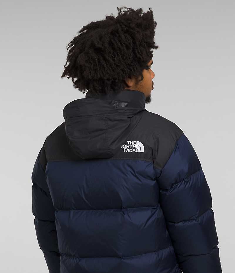 The North Face 1996 Retro Nuptse Dunjakke Herre Mørkeblå Sort | DK FBNVM